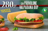 Il Provolone Valpadana arriva da Mcdonald’s con “280 gr” di bontà Il Provolone Valpadana arriva da Mcdonald’s con “280 gr” di bontà