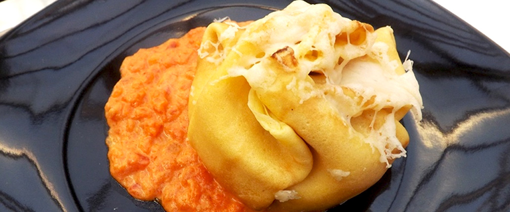 Fagottini di crespelle con zucca