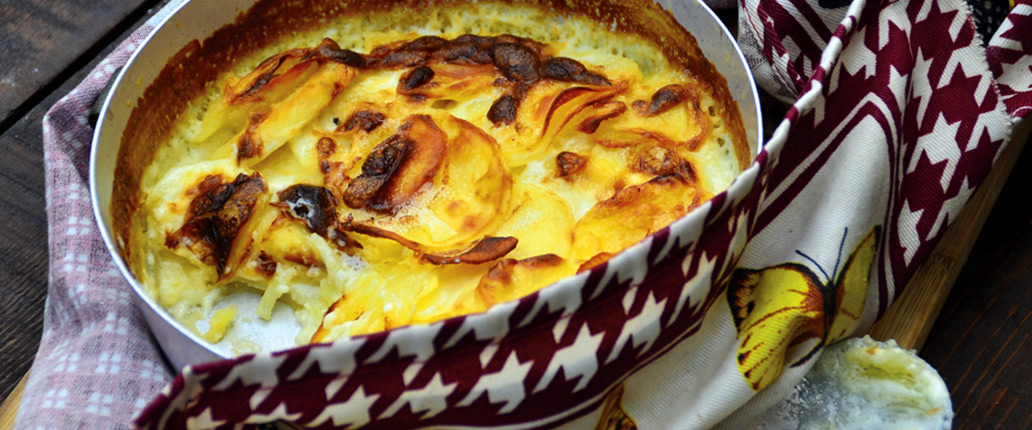 Gratin Dauphinoise al Taleggio D.O.P.