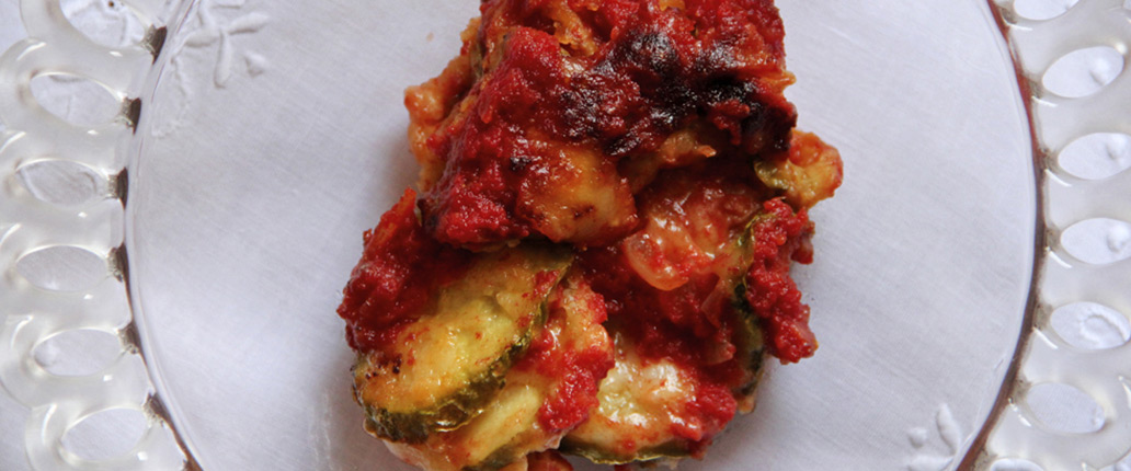 Courgette bake with Taleggio PDO