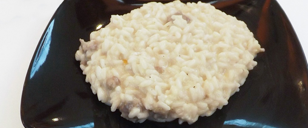 Risotto alla salvia e prosecco mantecato al Taleggio D.O.P.