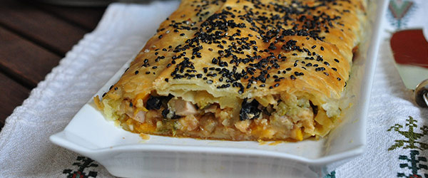 Strudel salato con Provolone Valpadana D.O.P. piccante