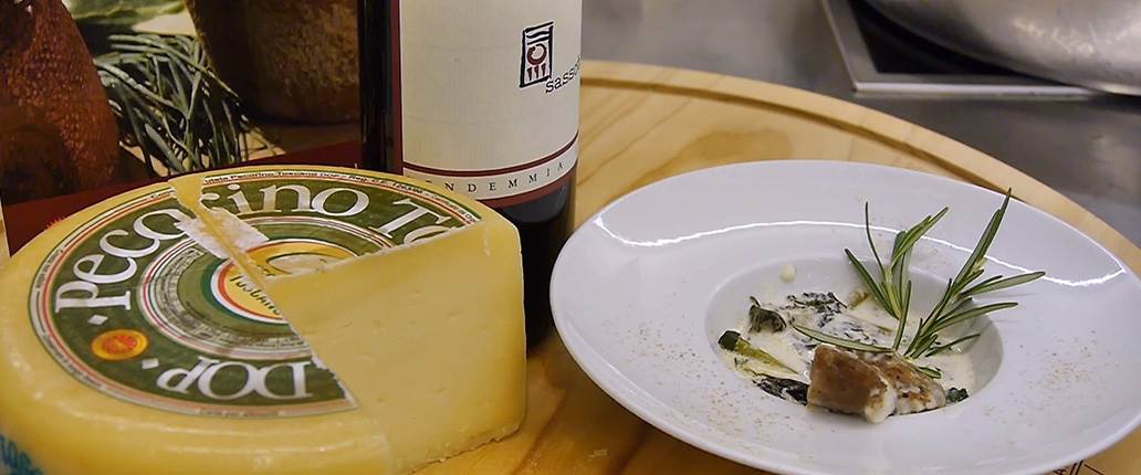 Salsiccia di Chiusdino, con cime di rapa e vellutata di Pecorino Toscano DOP stagionato 60 gg