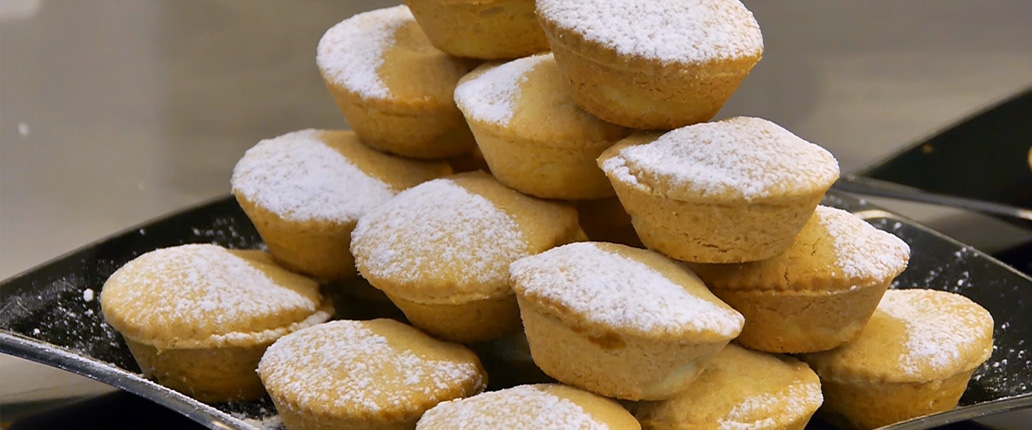 Tartelletta frolla al Provolone Valpadana D.O.P. dolce, fichi e mele