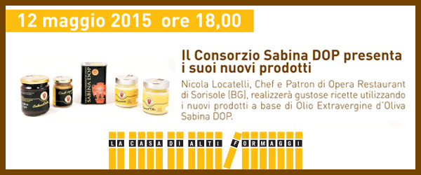 Il Consorzio Sabina D.O.P. presenta i suoi nuovi prodotti a base di olio extravergine d'oliva